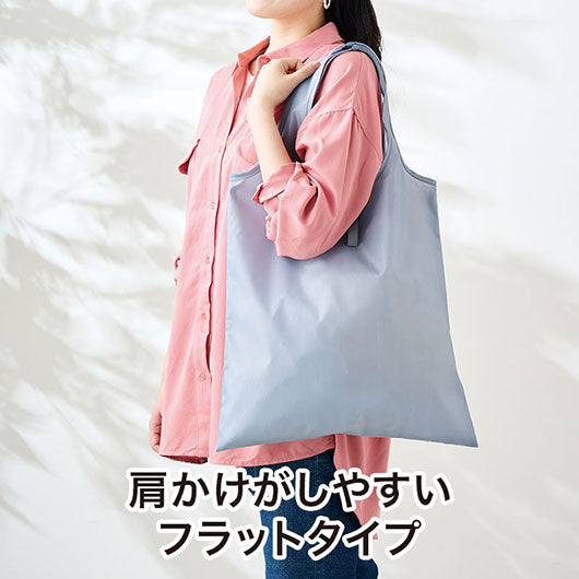カラモ　たためるフラットビッグエコバッグ　グレー画像4