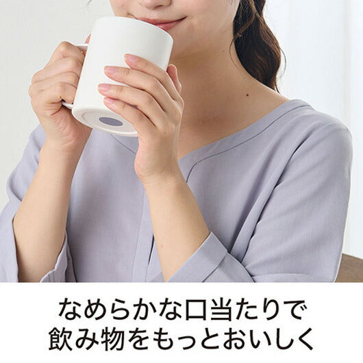 ラ・シック　セラミックコート真空ステンレスマグカップ　４００ｍｌ　ホワイト画像3