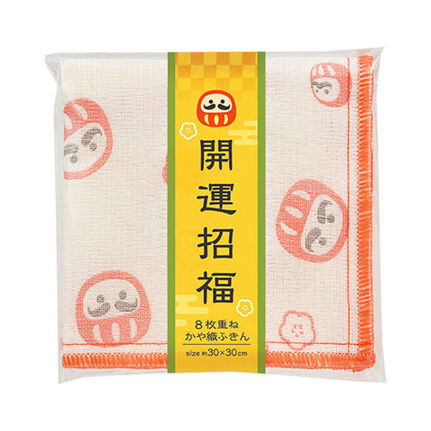  開運招福　かや織ふきん