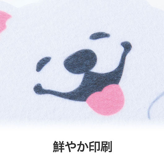 笑顔があふれますように　サモエドさんキッチンスポンジ画像8