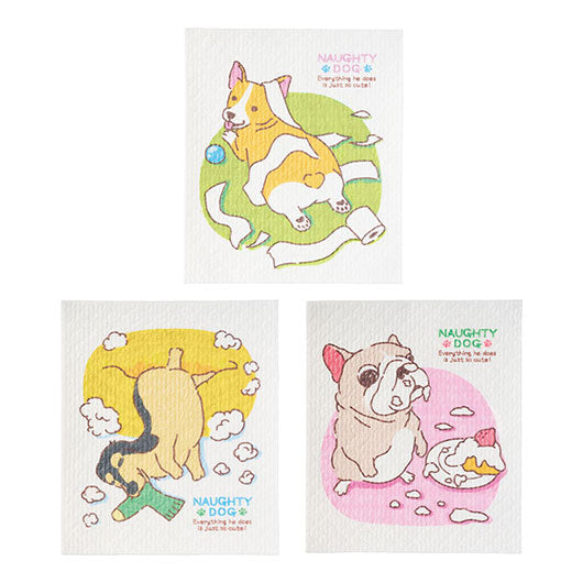 いたずらわんこ　超吸水！ｅｃｏふきん画像2