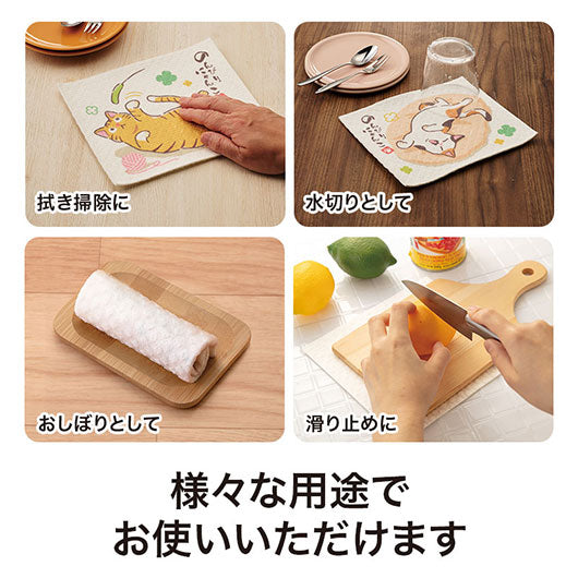 のんびりにゃんこ　超吸水！ｅｃｏふきん画像4
