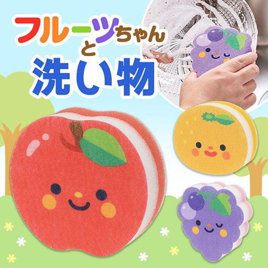  フルーツちゃん　キッチンスポンジ