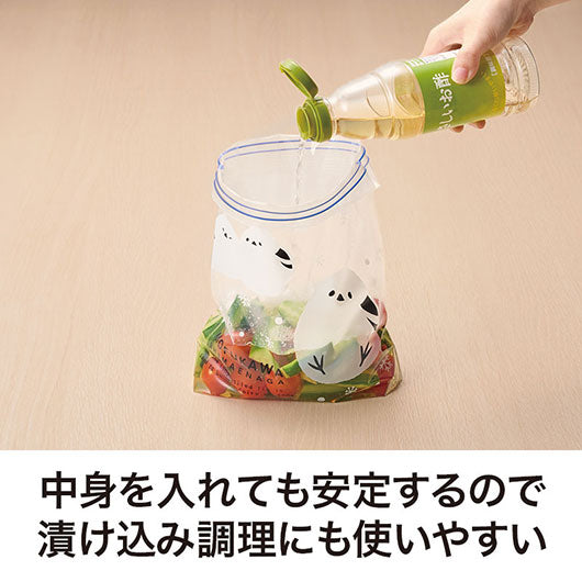 ありがとうございます　もふかわシマエナガのマチありジッパーバッグ（８枚入り）画像6