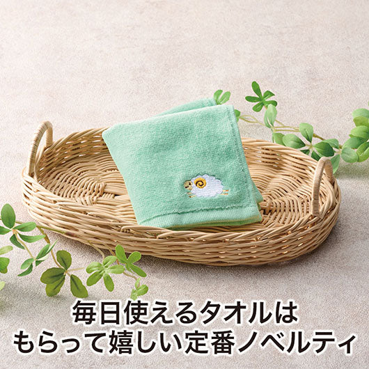 ひつじさん　刺繍タオル画像3