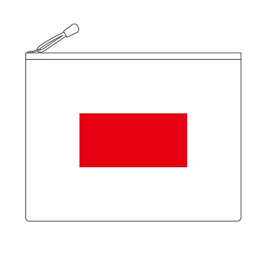 カラモ　両面メッシュクリアポーチ　Ｂ６　ライトブルー画像10