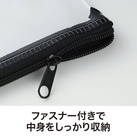 カラモ　ミニウォレットポーチ　ブラック画像5