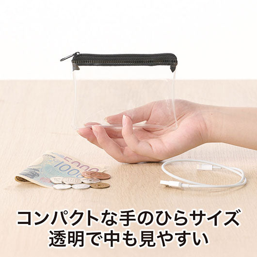 カラモ　ミニウォレットポーチ　ブラック画像6