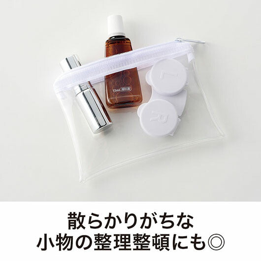カラモ　ミニウォレットポーチ　ホワイト画像3