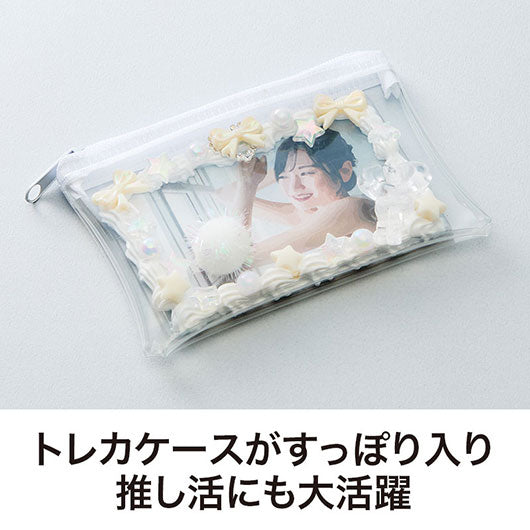 カラモ　ミニウォレットポーチ　ホワイト画像4