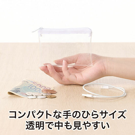 カラモ　ミニウォレットポーチ　ホワイト画像6