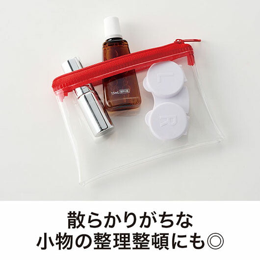 カラモ　ミニウォレットポーチ　レッド画像3