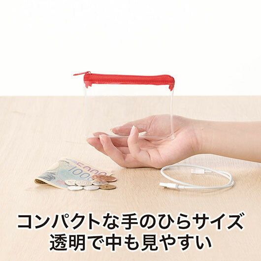 カラモ　ミニウォレットポーチ　レッド画像6