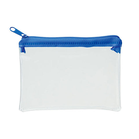  カラモ　ミニウォレットポーチ　ブルー