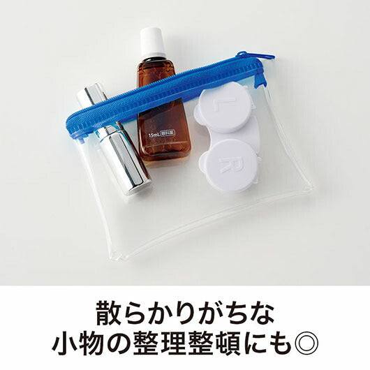 カラモ　ミニウォレットポーチ　ブルー画像3