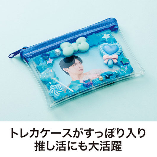 カラモ　ミニウォレットポーチ　ブルー画像4