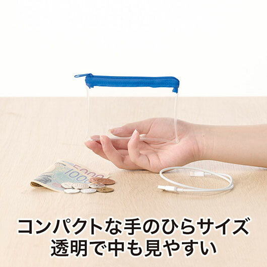 カラモ　ミニウォレットポーチ　ブルー画像6