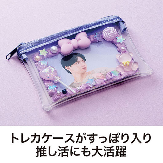 カラモ　ミニウォレットポーチ　パープル画像4