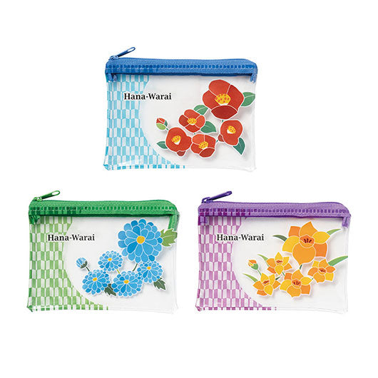  はなわらい　ミニウォレットポーチ