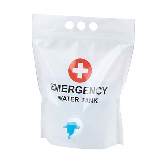 コック付き給水タンクに入った防災９点セット画像2