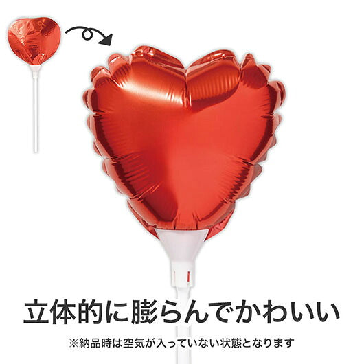 ハート　スティックバルーン（ピンク）画像6