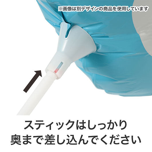 ハート　スティックバルーン（ブルー）画像8