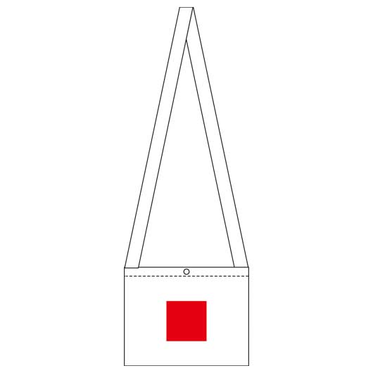 カラモ　シンプルサコッシュ　ネイビー画像3