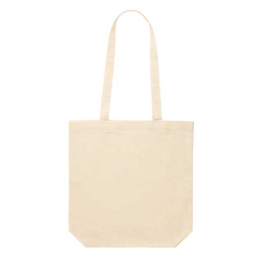 カラモ マチありコットンバッグ　縦型（ナチュラル）画像4