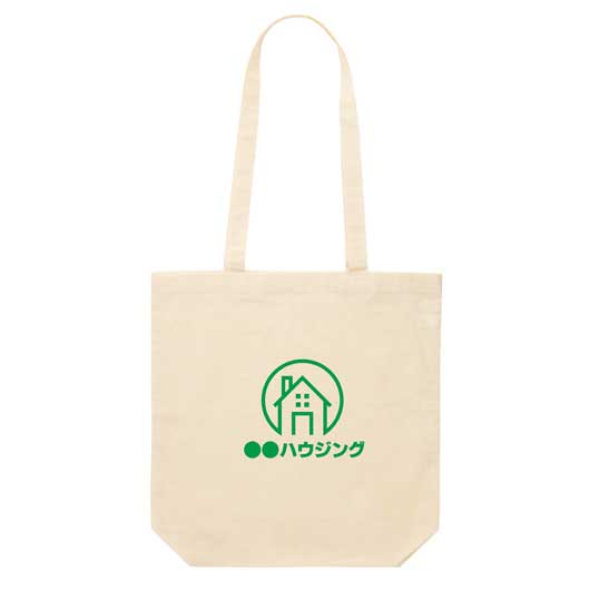 カラモ マチありコットンバッグ　縦型（ナチュラル）画像8