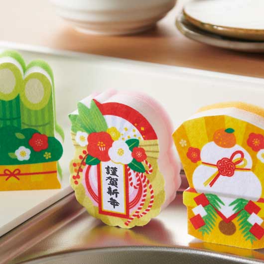 謹賀新年　キッチンスポンジ（３個組）画像8