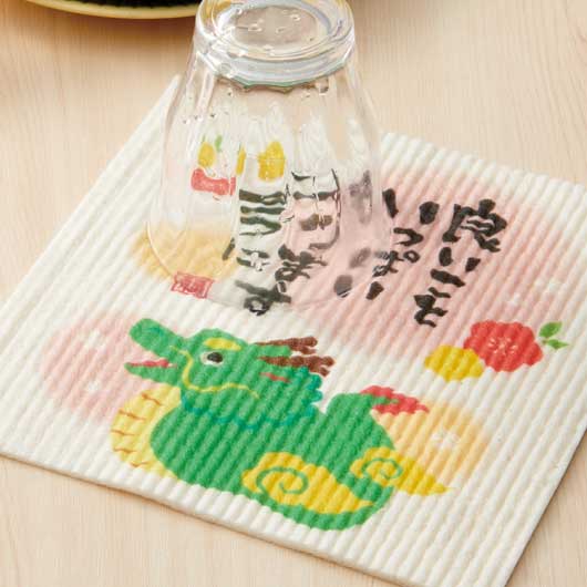 良いこといっぱいありますように　超吸水！エコふきん（辰）画像3