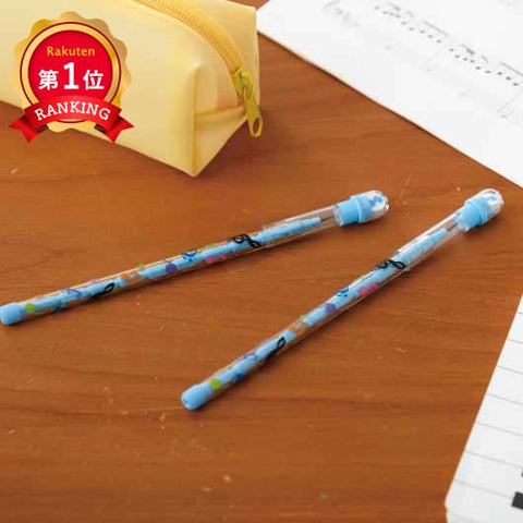  ピアノライン　ロケット式鉛筆（消しゴム付き）