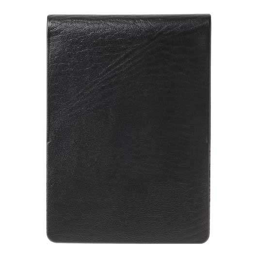 カラモ　レザー調メモ帳＆メモカバー　ブラック画像2