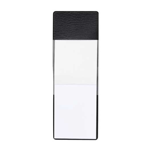 カラモ　レザー調メモ帳＆メモカバー　ブラック画像3