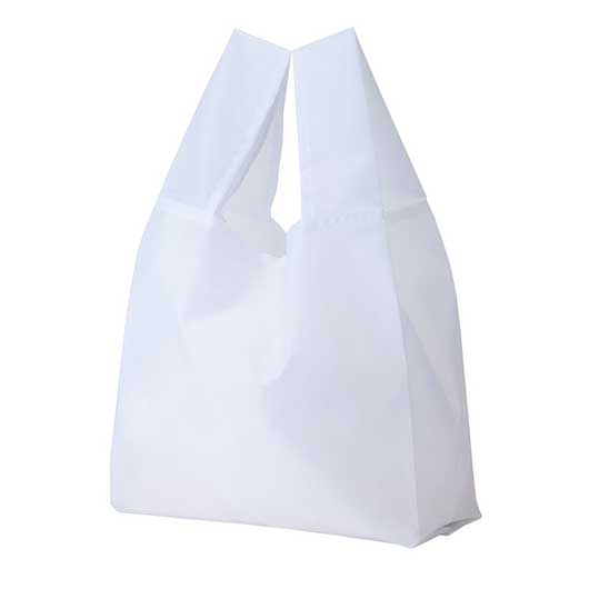  リライブ　１００％再生ＰＥＴ　クルクルたためるエコバッグ　ホワイト