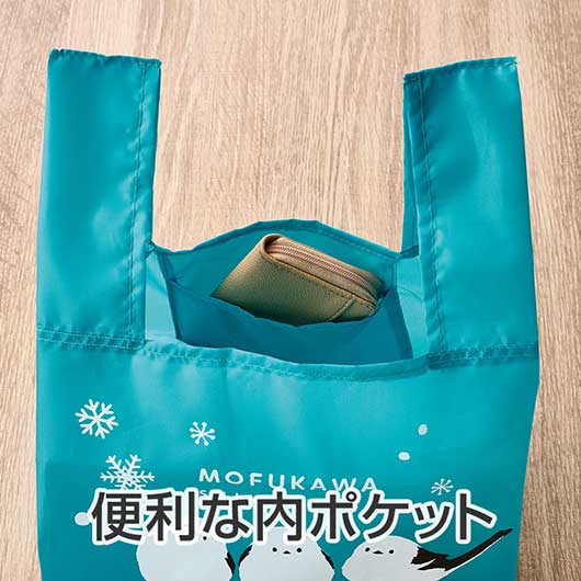 もふかわシマエナガ　たっぷりマチのコンビニエコバッグ画像4