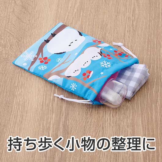 もふかわシマエナガ　巾着袋画像4