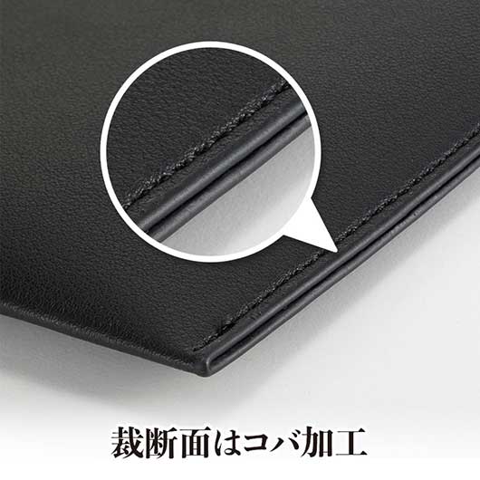 ラ・シック　レザー調フラットポーチ　Ａ４画像7