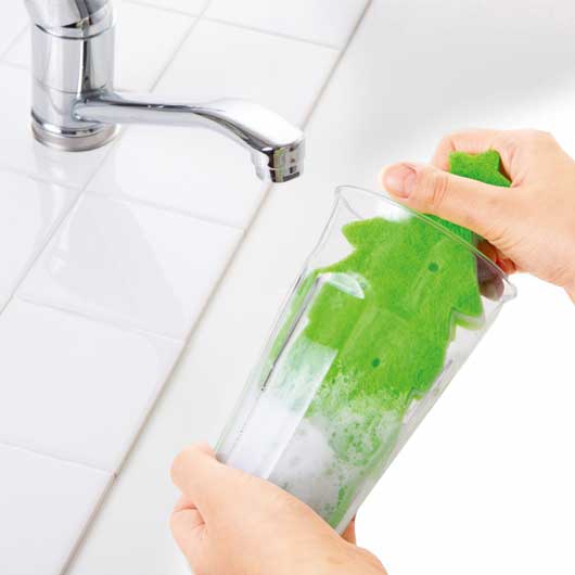 底まで洗える！ロングなツリースポンジ画像4