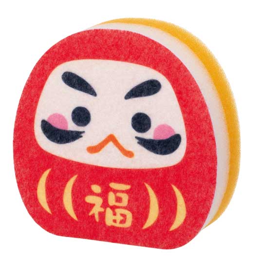 【10個セット】開運！だるまさんキッチンスポンジ画像4