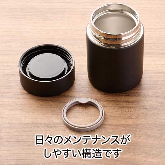 カラモ　真空ステンレスボトルショート　１８０ｍｌ　ブラック画像5