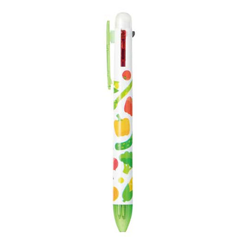  お野菜柄の４色ボールペン