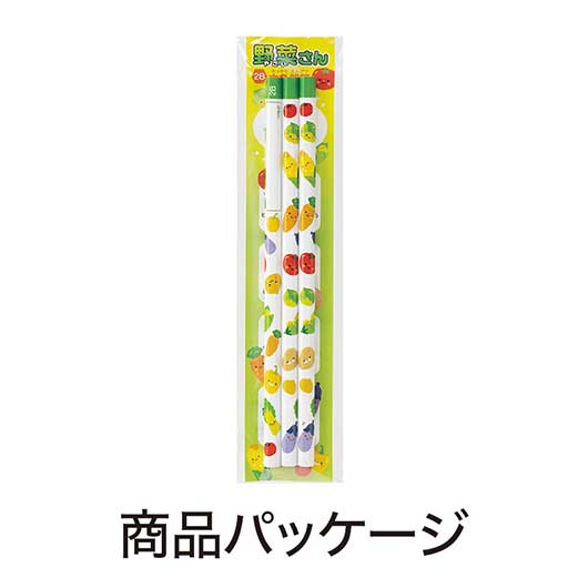 野菜さん　２Ｂ六角鉛筆（３本入り）画像7