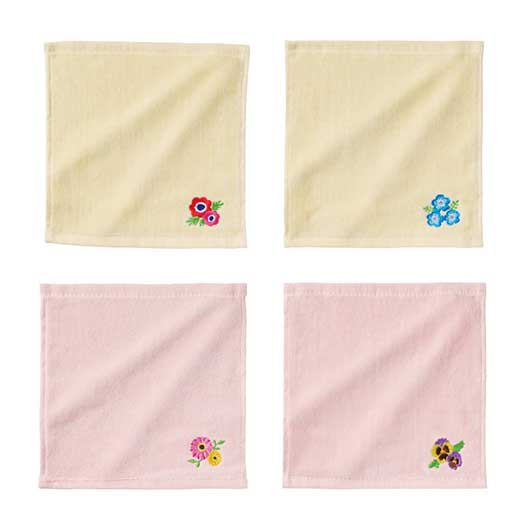 ありがとうの気持ちです　刺繍タオル画像2