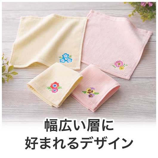 ありがとうの気持ちです　刺繍タオル画像4