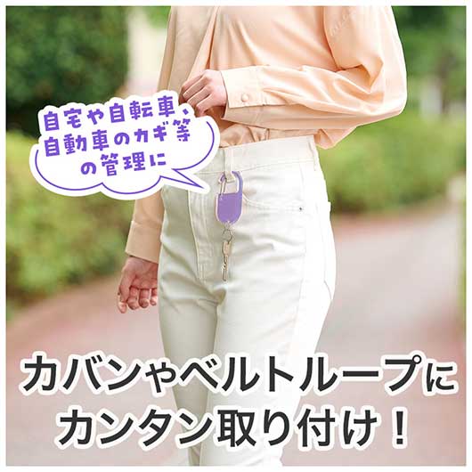 カラモ　アクリルカラビナ　パープル画像3