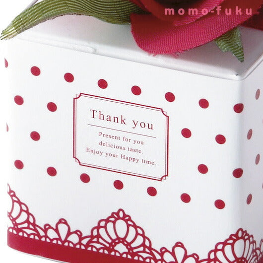【プチギフト 300円】 フルールキューブ レッド 単品
結婚式 引き出物 ありがとう お菓子 クランチ お花 かわいい画像2