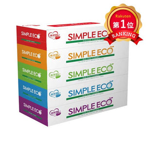  シンプルエコＢＯＸティッシュ１００Ｗ（５箱）