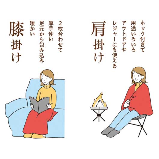 クロスロード　アイデア＆厳選素材　厚手のゆったりハーフマルチ毛布　　２４４０画像3