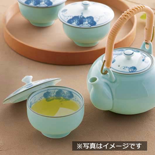 波佐見焼　掛分ぶどうＭ蓋付茶器揃　　３１０７４画像3